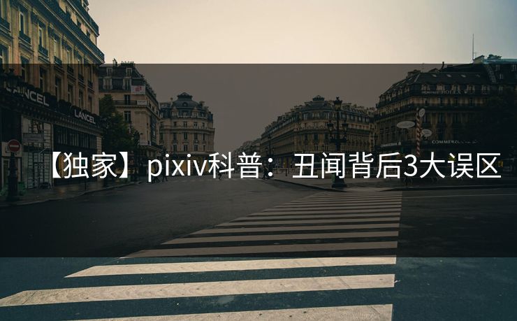【独家】pixiv科普：丑闻背后3大误区